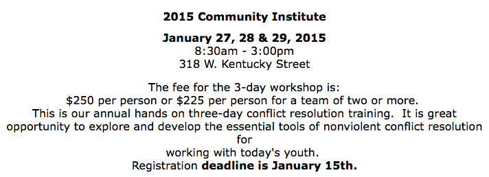 2015 peace institute