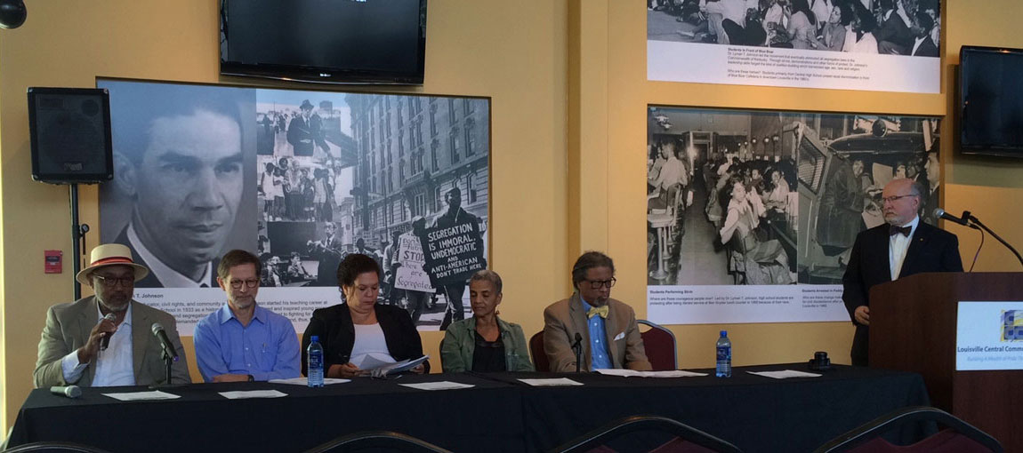 Leader of the group (far right), Michael R. Davis, Bergmeyer Associates, Inc. Boston, MA. (Left to right sitting) Carlton Brown, New York City Abe Farkas, Portland, OR; Hazel Edwards, Washington, DC; Diane Jones Allen, New Orleans; Don Edwards (no relation to Hazel, Washington, DC)